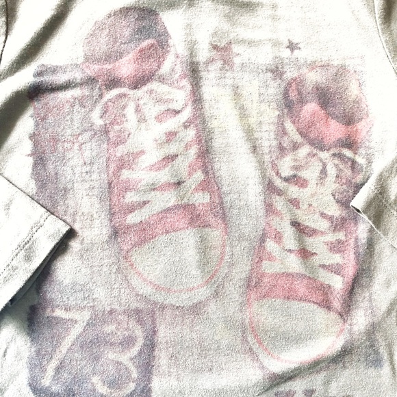 BLU 3T “RUN!! RUN!” OLIVE GREEN LONG SLEEVE SHIRT - Picture 2 of 4